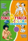 Il libro della giungla-La carica dei 101. Staccattacca e colora special. Con adesivi