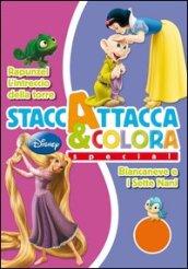 Biancaneve-Rapunzel. Staccattacca e colora special. Con adesivi