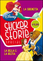 Storie: La bella e la bestia-La sirenetta. Con adesivi. Ediz. illustrata