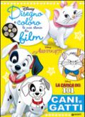 Cani e gatti. Gli Aristogatti, La carica dei 101. Disegno e coloro le mie storie da film