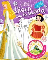 Gioca con la moda. Abiti da sera. Disney princess. Con adesivi