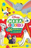 100 animali da colorare. Mega color Disney