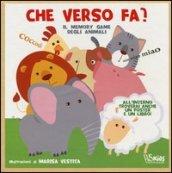 Che verso fa? Il memory game degli animali. Ediz. illustrata. Con gadget