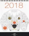 Calendario da tavolo 2018. Cani coloring
