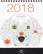 Calendario da tavolo 2018. Cani coloring