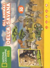 Gli animali della Savana. Libro puzzle. Ediz. illustrata. Con puzzle