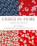 Ciliegi in fiore. 12 fogli di carta regalo di alta qualità (45x61 cm)