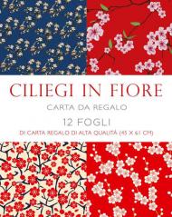 Ciliegi in fiore. 12 fogli di carta regalo di alta qualità (45x61 cm)