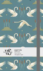 Agenda White Star 2021, 12 mesi Cigni - 15,5x9,5 cm
