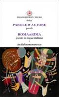Parole d'autore poesie. Roma in rima poesie in lingua italiana e dialetto romanesco
