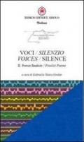 Voci/silenzio 2. Poesie finaliste-Voices/silence 2. Finalist poems