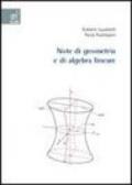 Note di geometria e di algebra lineare