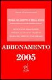 Teoria del diritto e dello Stato. Rivista europea di cultura e scienza giuridica (2005)