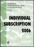 Advances in transportation studies. An international journal. Individual subscription (2006)