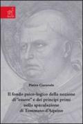 Il fondo psico-logico della nozione di «essere» e dei principi primi nella speculazione di Tommaso d'Aquino