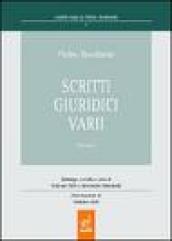 Pietro Bonfante. Scritti giuridici varii: 1