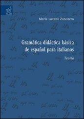 Gramática didáctica básica de español para italianos. Teoría