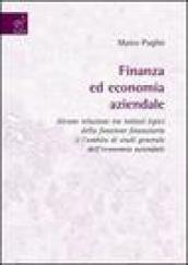 Finanza ed economia aziendale. Alcune relazioni tra istituti tipici della funzione finanziaria e l'ambito di studi generale dell'economia aziendale