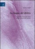 La lingua del diritto: proposta di classificazione di una varietà dell'italiano