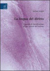 La lingua del diritto: proposta di classificazione di una varietà dell'italiano