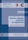 Inter-firm cooperation as key factor for competitiveness. The case of an Italian cluster: il Tari