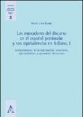 Los marcadores del discurso en el español peninsular y sus equivalencias en italiano: 1