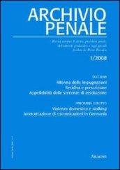 Archivio penale (2008)
