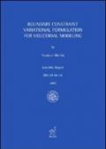 Boundary constraint variational formulation for helicoidal modeling