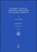 Boundary constraint variational formulation for helicoidal modeling