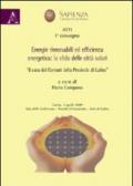 Energie rinnovabili ed efficienza energetica. La sfida delle città solari. «Il caso dei comuni della provincia di Latina»