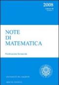 Note di matematica (2008) vol.1