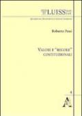 Valori e «regole» costituzionali