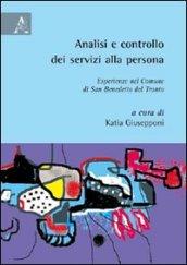 Analisi e controllo dei servizi alla persona. Esperienze nel comune di san Benedetta del Tronto