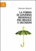 La forma di governo regionale fra regole e decisioni