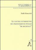 Le cautele interdittive nel procedimento penale «de societate»