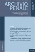 Archivio penale (2009)