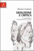 Deduzione e critica. Il trascendentale come necessità del possibile