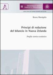 Principi di redazione del bilancio in Nuova Zelanda. Profilo storico-evolutivo