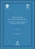 Nuovi strumenti per la valutazione della policy. L'analisi del testo applicata alle politiche di genere nelle regioni italiane. Ediz. multilingue