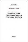 Spigolature di letteratura italiana antica