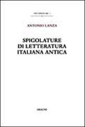 Spigolature di letteratura italiana antica