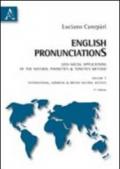 English pronunciations. Geo-social applications of the natural phonetics & tonetics method