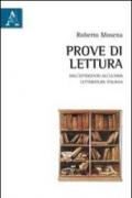 Prove di lettura. Dall'Ottocento all'ultima letteratura italiana