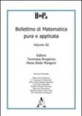 Bollettino di matematica pura e applicata. 3.