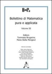 Bollettino di matematica pura e applicata. 3.