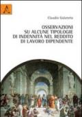 Osservazioni su alcune tipologie di indennità nel reddito di lavoro dipendente