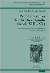 Profilo di storia del diritto spagnolo (secoli XIII-XX)