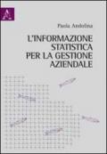 L'informazione statistica per la gestione aziendale