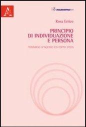 Principio di individuazione e persona. Tommaso d'Aquino ed Edith Stein