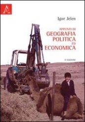 Appunti di geografia politica ed economica